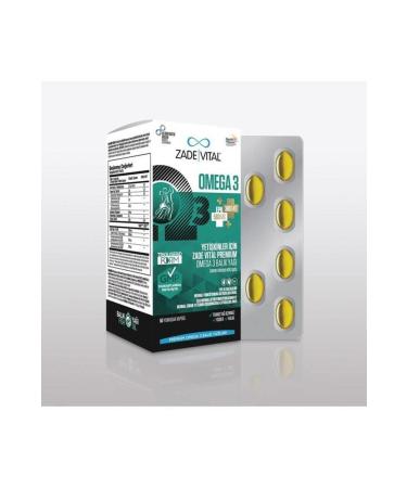 Zade Vital Omega 3 Premium Adults (FOR ADULTS) 50 Capsules 2 Pack - Buy Online on GoSupps.com