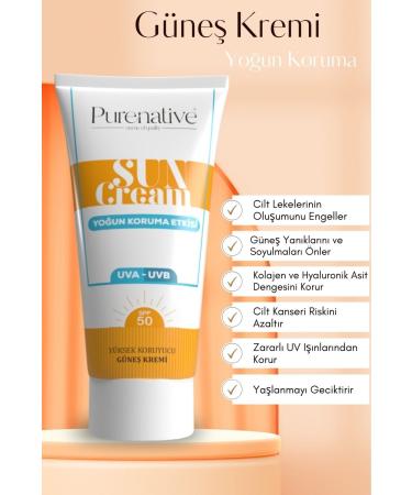 PURENATIVE 100 ml High Protection Sun Cream - Buy Online on GoSupps.com