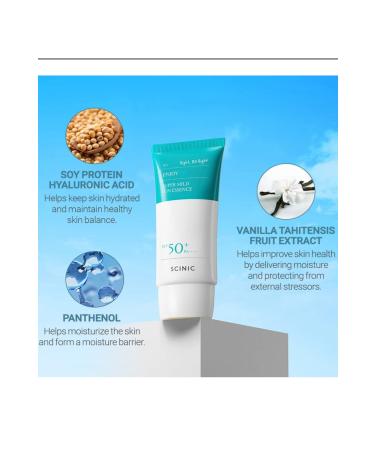 Scinic Enjoy Super Mild Sun Essence SPF50+ PA++++ (50ml) |Korean Skincare KOREA Vegan Sunscreen