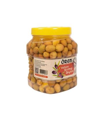 ren 1kg Edremit table olives (scratched green olives)