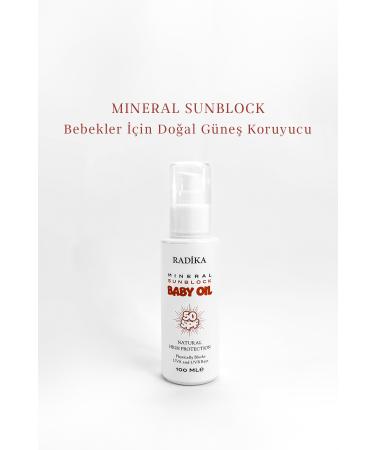 Radika Aromatherapy Natural Sunscreen for Babies / Mineral Sunblock / Baby-Child Sun Cream / 50 Spf