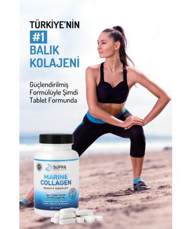 Supra Protein Marine Collagen Beauty Complex - 90 Tablets Fish Collagen - Buy Online on GoSupps.com