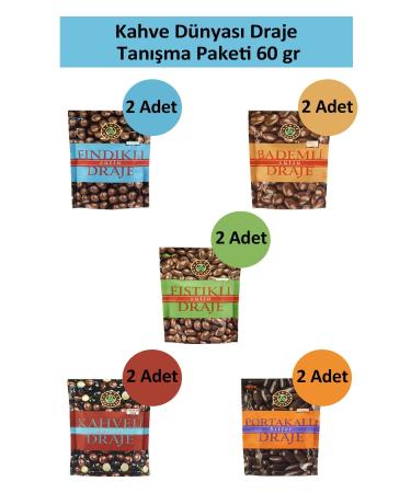 Coffee World DRAGEE INTRODUCTION PACKAGE 60 GR x 10 Pieces