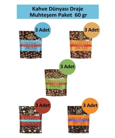 Coffee World DRAGEE MAGNIFICENT PACKAGE 60 GR x 15 Pieces