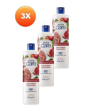 Avon Care Antioxidant Moisturizing Body Lotion with Pomegranate Extract 400 Ml. Triple Set - Buy Online on GoSupps.com