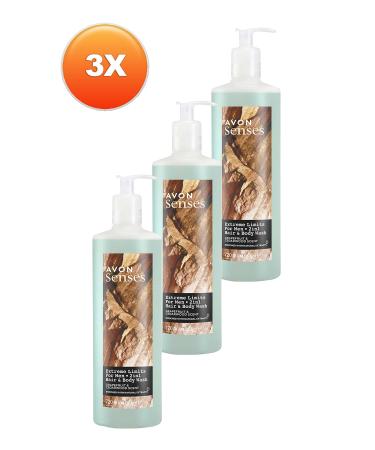 Avon Senses Extreme Limits Grapefruit and Sandalwood Scented Hair and Body Shower Gel for Men 720 Ml. Triple S - Buy Online on GoSupps.com