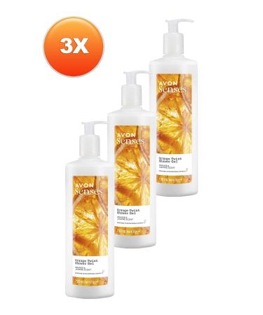 Avon Senses Orange Twist Orange and Jasmine Scented Shower Gel 720 Ml. Triple Set - Buy Online on GoSupps.com