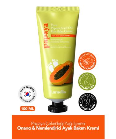 Lamelin Papaya Seed Oil Foot Care Cream Lamelin Papaya Foot Balm Cream 100 ml