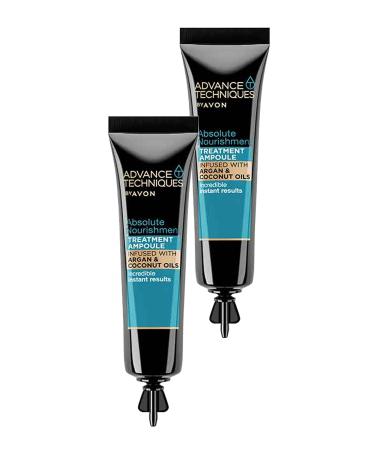 Avon Advance Techniques Nourishing Hair Serum with Argan Oil 15 Ml. Duo Set