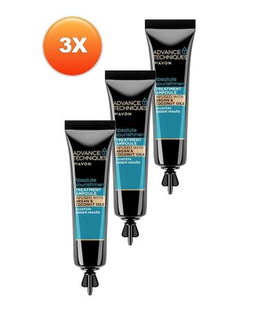 Avon Advance Techniques Nourishing Hair Serum with Argan Oil 15 Ml. Triple Set - Buy Online on GoSupps.com