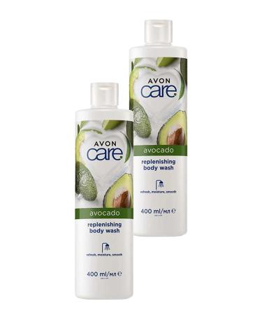 Avon Care Avocado Replenishing Shower Gel with Avocado Oil 400 Ml. Set of Two