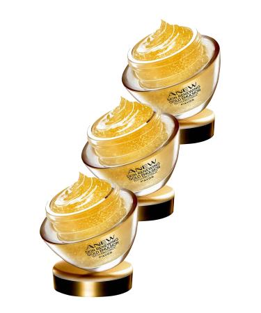 Avon Anew Skin Rejuvenating Protinol Gold Emulsion Night Face Cream 50 Ml. Triple Set