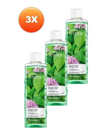 Avon Senses Water Mint Mint and Cucumber Scented Shower Gel 250 Ml. Triple Set - Buy Online on GoSupps.com