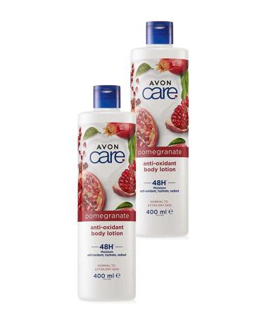 Avon Care Antioxidant Moisturizing Body Lotion with Pomegranate Extract 400 Ml. Set of Two