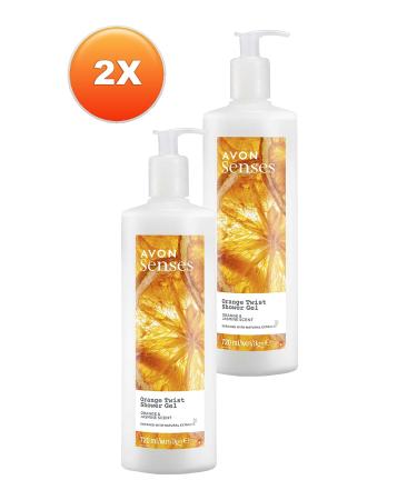Avon Senses Orange Twist Orange and Jasmine Scented Shower Gel 720 Ml. Set of Two - Buy Online on GoSupps.com