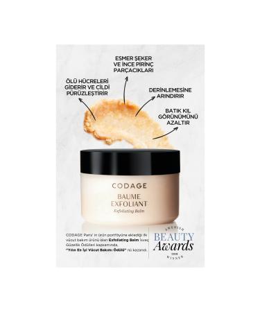 Codage REMOVES DEAD CELLS SMOOTHING EFFECT DEEP CLEANSING BALM 200 ML BELLADERM - Buy Online on GoSupps.com