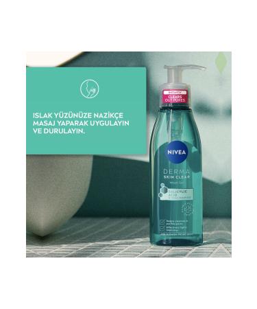 NIVEA N vea Derma Skin Clear Anti-Acne Facial Cleansing Gel 150ml - Buy Online on GoSupps.com
