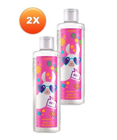 Avon Lama Dude Naturals Strawberry Scented Children's Shower Gel 250 Ml. Set of Two - Buy Online on GoSupps.com