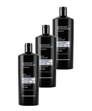 Avon Advance Techniques Anti-Dandruff 2 in 1 Shampoo & Conditioner 700ml 3-Piece Set