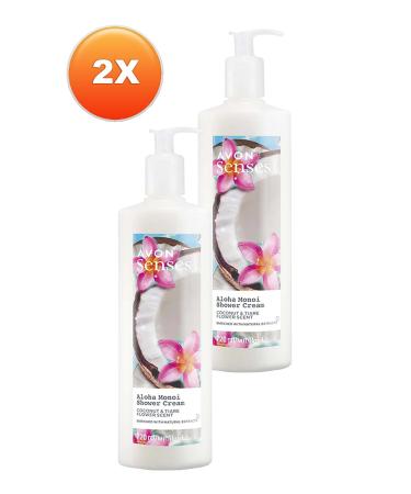 Avon Senses Aloha Monoi Tiare Flower and Coconut Scented Cream Shower Gel 720 Ml. Set of Two - Buy Online on GoSupps.com