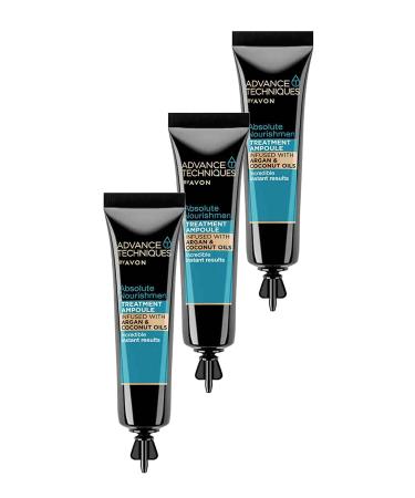 Avon Advance Techniques Nourishing Hair Serum with Argan Oil 15 Ml. Triple Set