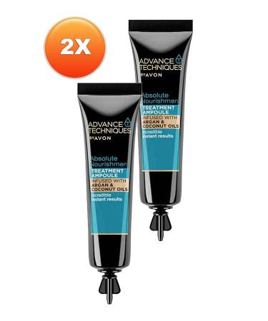 Avon Advance Techniques Nourishing Hair Serum with Argan Oil 15 Ml. Duo Set - Buy Online on GoSupps.com