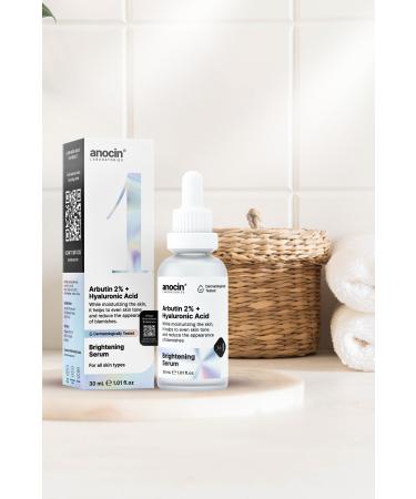 anocin Arbutin %2+ Hyaluronic acid Anti-blemish Brightening Skin tone equalizer Moisturizing serum No:1 - Buy Online on GoSupps.com