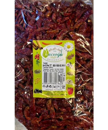 Hac o lu Spice Hatay Local Dry Grain Atom Ornamental Indian Pepper Poison Piscopat Bitter 500 gr - 1/2 Kg