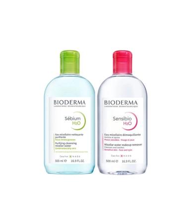 Bioderma Sebium H2O 500ml + Bioderma Sensibio H2O 500ml