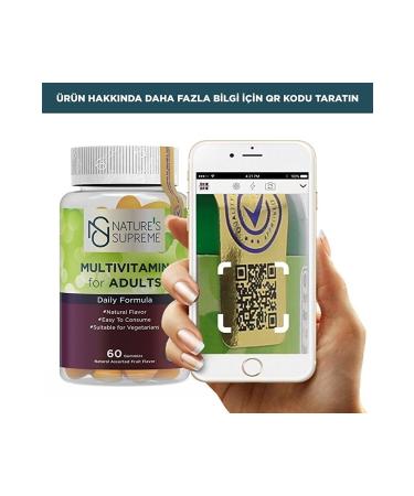 Natures Supreme Gummies Multivitamin For Adults 60 Chewable Form - Buy Online on GoSupps.com