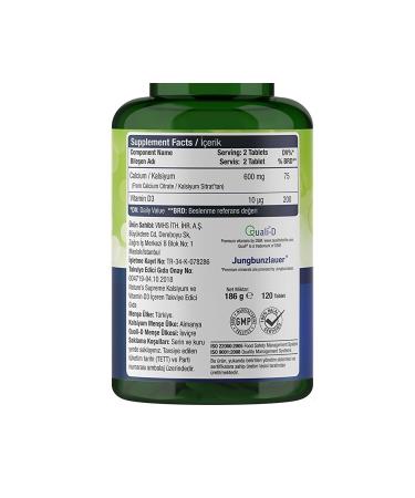 Natures Supreme Calcium With Vitamin D3 120 Tablets - Buy Online on GoSupps.com