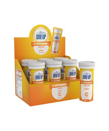 One Up Vitamin C Zinc 10 Effervescent Tablets Box of 6