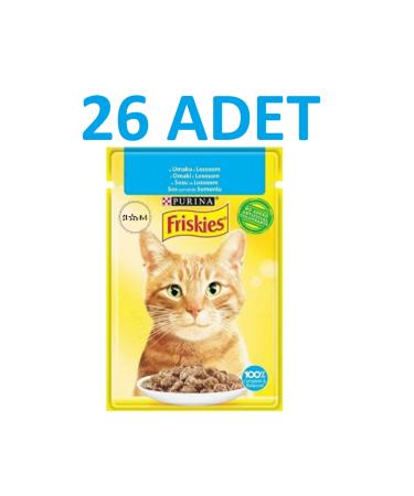 Friskies Adult Cat Food with Salmon 85 gr X 26 Pieces