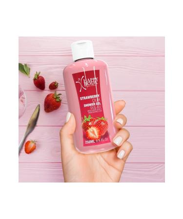 Happy Body Strawberry Scented Bath and Shower Gel 250ml