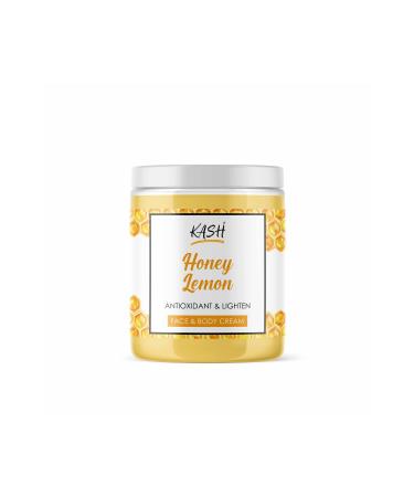 KASH Moisturizing Brightening Natural Handmade Face & Body Cream for All Skin Types - Honey & Lemon