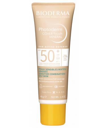 Bioderma Photoderm Cover Touch SPF50+ Very Light For Oily Skin 40gr - Buy Online on GoSupps.com
