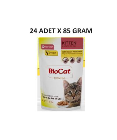 Biocat Delicate Menu Kitten Kitten Wet Food 85 Gr x 24 Pieces