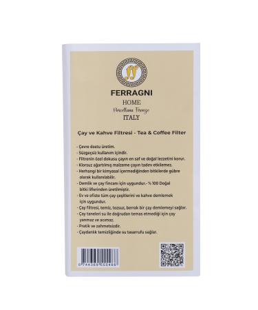 FERRAGNI Porcellana Firenze Tea Brewing Bag (Tea Filter) 2XL JUMBO SIZE Single Pack (100 Pieces) - Buy Online on GoSupps.com