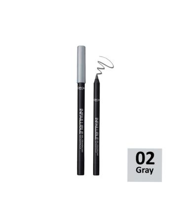 L'Oreal Paris Infallible Gel Crayon Waterproof Grey Eye Pencil -002 GREY FEVER - Buy Online on GoSupps.com