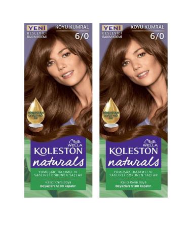 Wella Naturals Hair Dye 6/0 Dark Blonde X2 Pieces