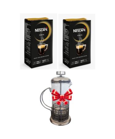 Nestle Forte Filter Coffee 500 Gr 2 Pieces + French Press