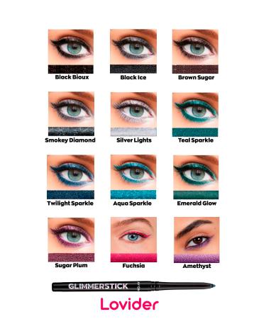 Avon Lift Eyeliner Shimmery Smokey Diamond 2 Pack + Marvellous Mocha Matte Lipstick + Lovider Pocket Mirror - Buy Online on GoSupps.com