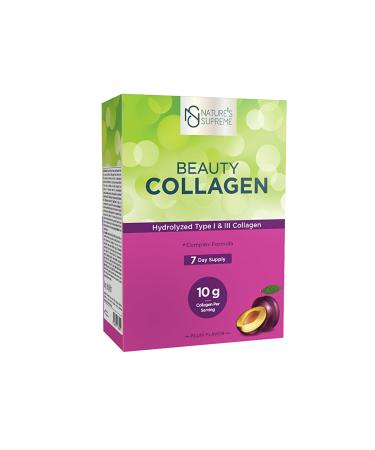 Natures Supreme Beauty Collagen Powder 7 Sachet Plum - Buy Online on GoSupps.com