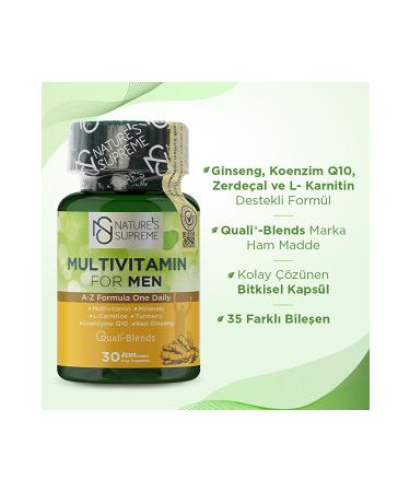 Natures Supreme Multivitamin For Men 30 Capsules 8681763380053 - Buy Online on GoSupps.com
