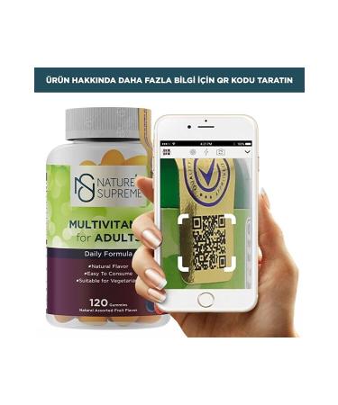 Natures Supreme Gummies Multivitamin For Adults 120 Chewable Form - Mixed Fruit - Buy Online on GoSupps.com