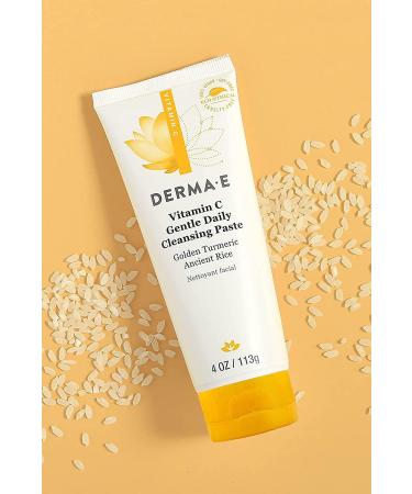 DERMA E Vitamin C Gentle Daily Cleansing Paste Facial Cleanser 113 g - Buy Online on GoSupps.com