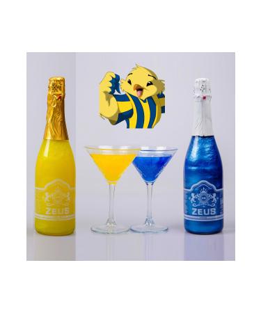 OS ZEUS Non-Alcoholic Champagne (Sparkly Non-Alcoholic Champagne) Blueberry Flavored and Banana Flavored