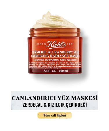 Kiehl's TURMERIC & CRANBERRY SK N LIGHTENING MASK WITH TURMERIC 100 ML KEYON2211