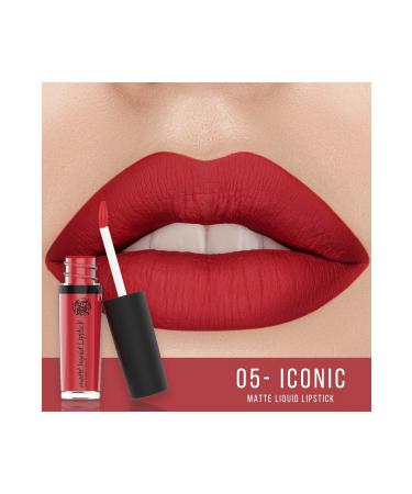 Happy Body 05 Iconic Matte Permanent Red Liquid Matte Lipstick