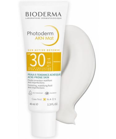 Bioderma Photoderm AKN Matte SPF30 Anti-Acne Sunscreen for Combination and Oily Skin 40ml - Buy Online on GoSupps.com
